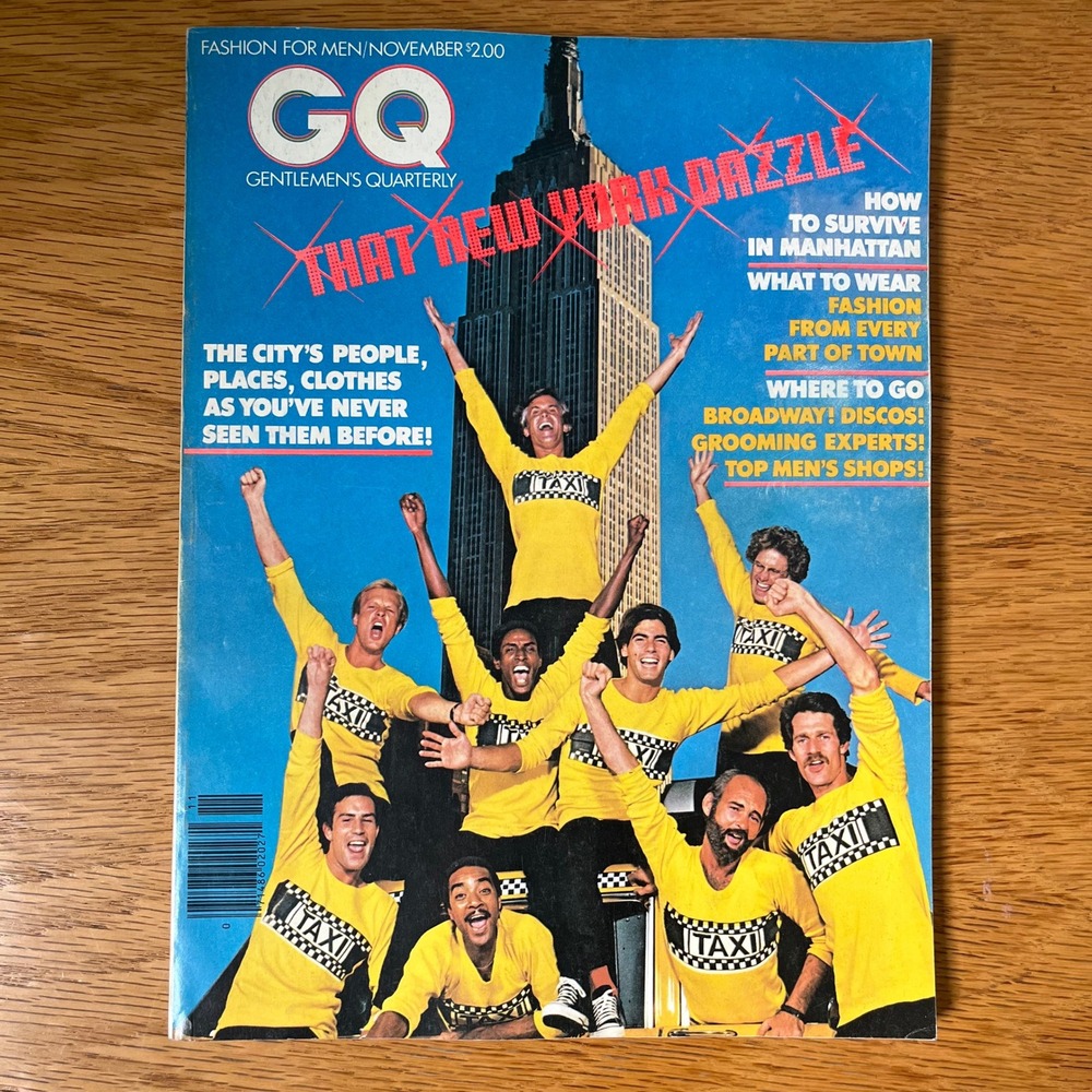 Vintage GQ Magazine November 1978 That New York Dazzle Men's Fashion Disco Era